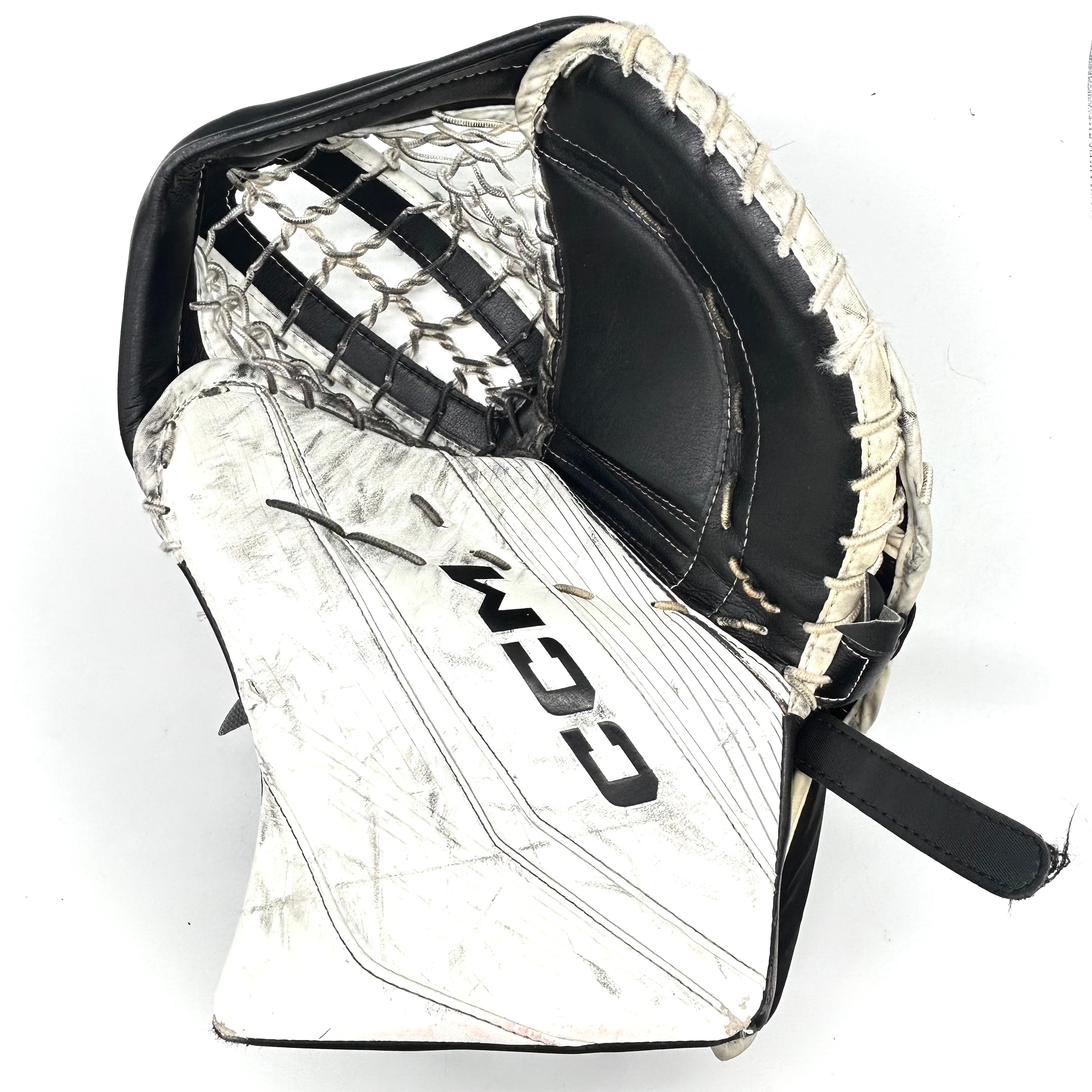 CCM Extreme Flex 6 - Gant de gardien de but Pro Stock d'occasion (blanc/noir)
